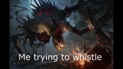 Me trying to whistle