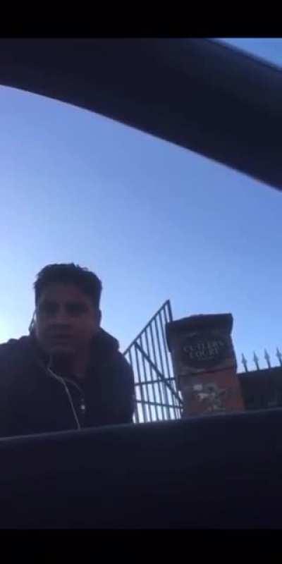 Two Indian men “swearing” at eachother