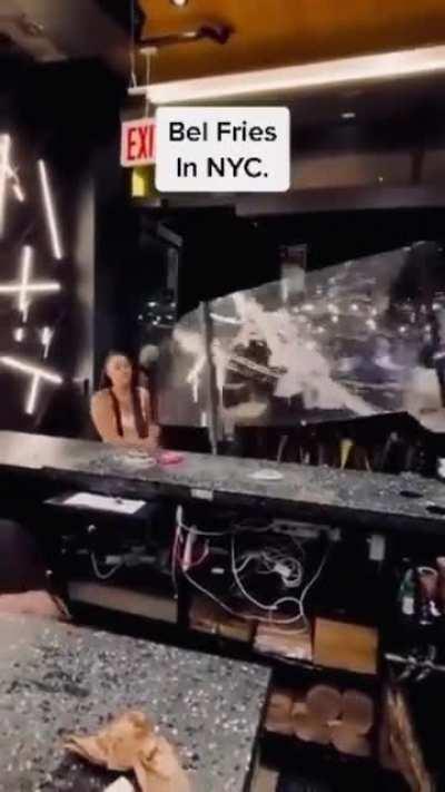 Crazy video of Bel Fries getting trashed by a mob