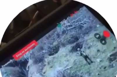 Russian soldier reacts very strangely to drone trying to attack him