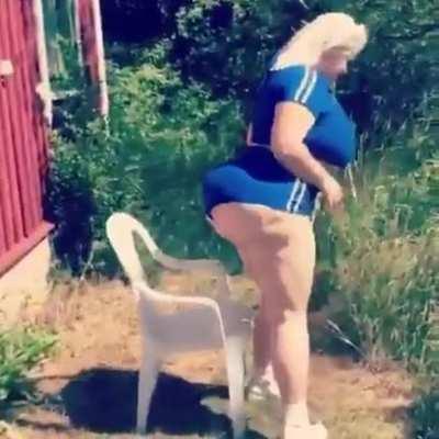 Natasha Crown bum too big