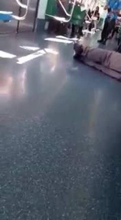 He almost forgot the backpack after the brain damage!