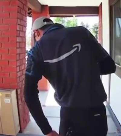 You can hear the dread in his voice as he realises his predicament