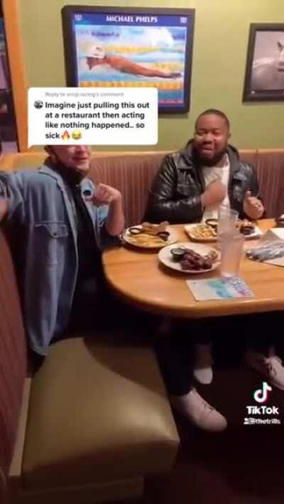 Impromptu Sea Shanty in a restaurant