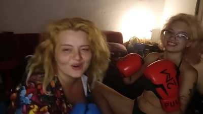 Hard punches in the face!!