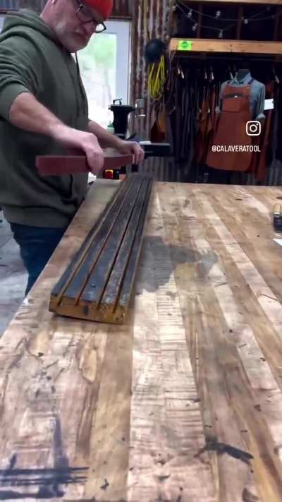 Making a leather belt