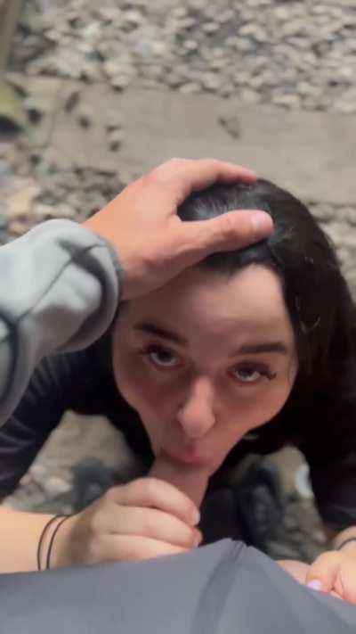 I’ll suck it anywhere he wants..