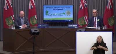 Dr. Roussin has a hard time keeping it together after Pallister’s “yep”.