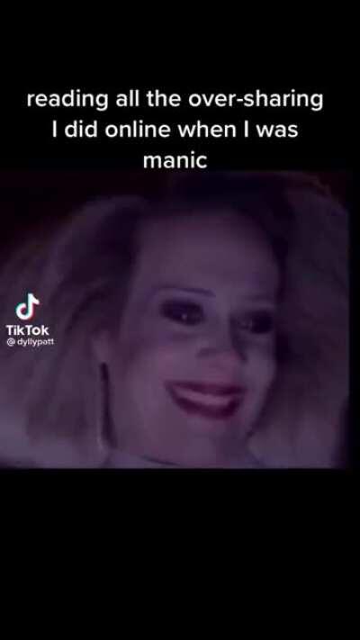 me after posting suicidal tangents on my private story to get FP #3/6 to notice me