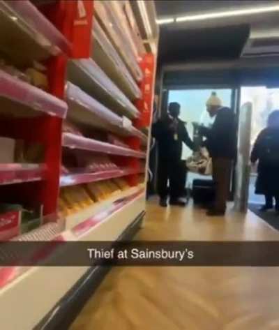 Shoplifter at Sainsbury's in Archway.