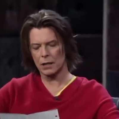 David Bowie on Late Night with Conan O'Brien, 1999.