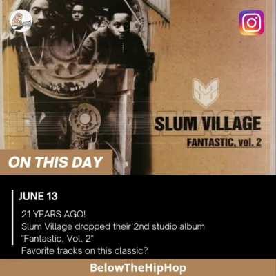 21 YEARS AGO! Slum Village dropped..