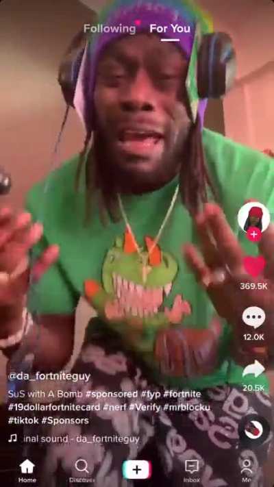 did you take his 19 dollar fortnite card cause u lookin quite sussy