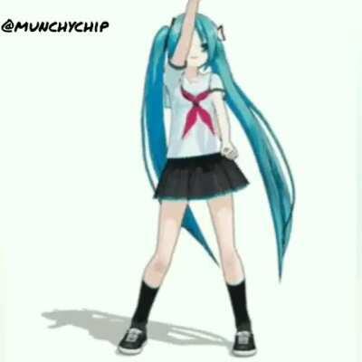 Anime girls dancing