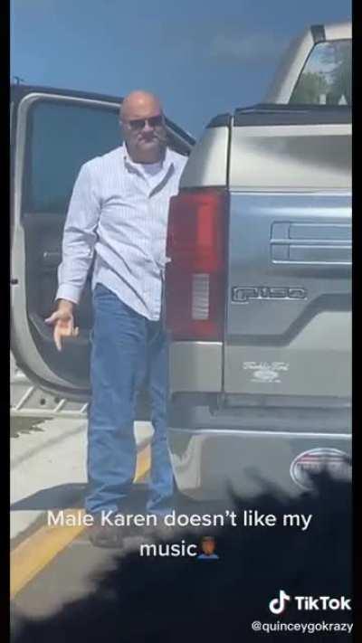 Man’s speakers are “stupid loud”