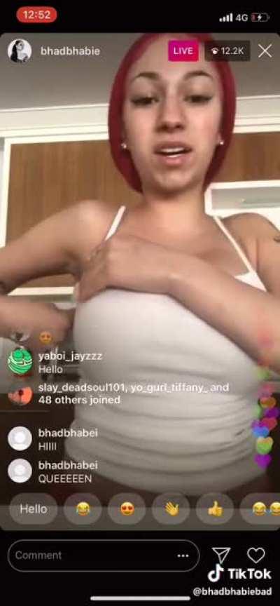 Bhad Bhabie's Instagram live