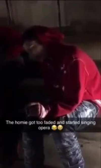 Smoked turned into a singer