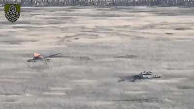 Russian tank destroyed by Javelin by the soldiers of the 11th battalion Kievan Rus of the 59th brigade