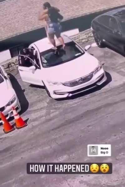 Dancing on car while drunk