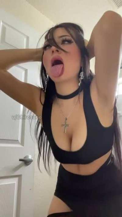 My face of ecstasy while you fuck me.