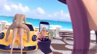 Akali & Ahri Beach Sex Party [League of Legends] (Grand Cupido)