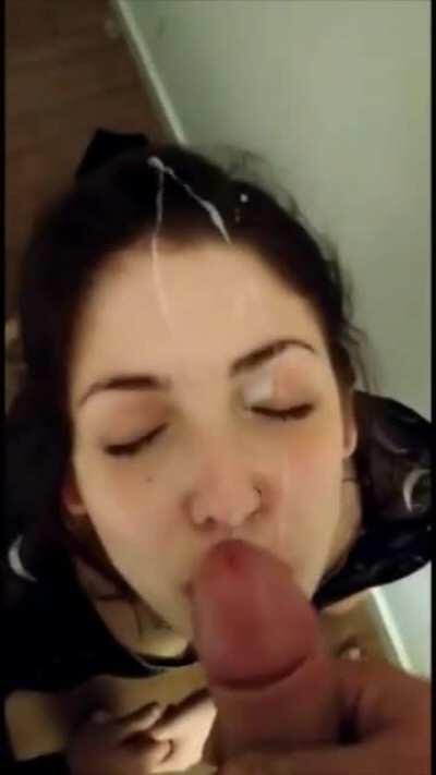 The face of sheer pleasure