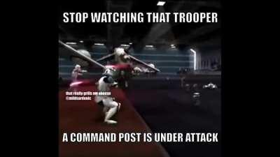A command post is under attack.
