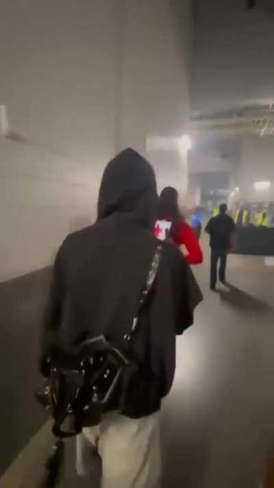 Carti leaving the weeknd concert with brandi