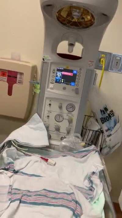 Had a little girl today! The baby warmer was playing my jam.