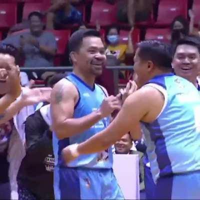 Manny Pacquiao doing the unexpected at MPBL.