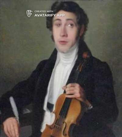 Paganini x BTS those eyebrows lol