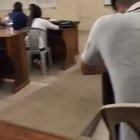 Freshening up before class