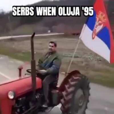 serbian saddam hussein on traktor