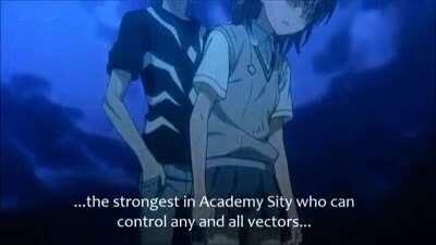 I love everything about this scene. Especially the way accelerator whispers into misaka's ear. Love Nobohiko Okamoto {A certain scientifical railgun S}