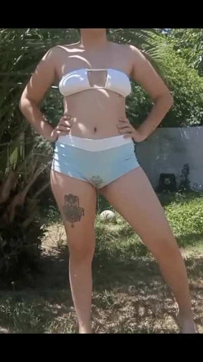 A wet morning outdoors