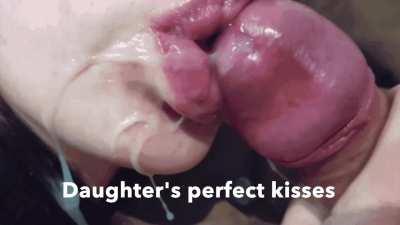 There it is. Yes, baby. That’s my little girl. Fuck. Good fucking girl. Now eat all of daddy’s warm love 💕 