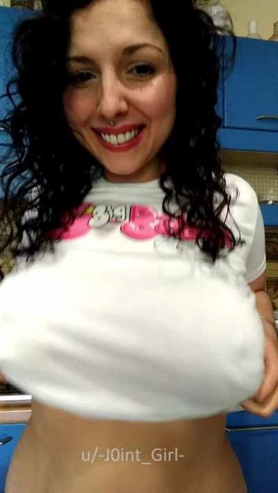 Do you want my big natural tits bouncing in your face?