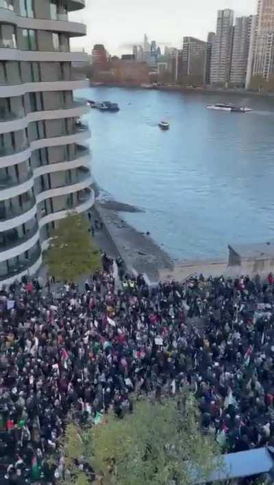 London this evening supporting Gaza