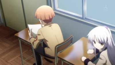 Angel Beats! - Chair propulsion engine