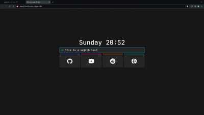 [OC] mtab: New Tab Page for chromium & firefox that allows you to set your wallpaper with animations built in