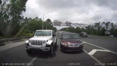 Excuse me, this is my lane now.