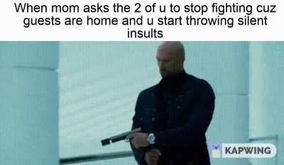 Sibling rivalry is something else