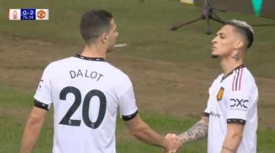 Antony & Dalot after the second goal