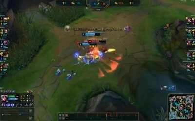 I dodged Malphite ult with my q!