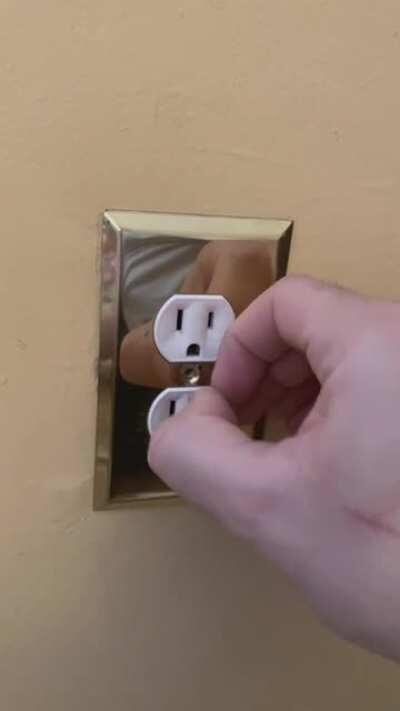[OC] Let me just swap out this outlet wall plate real quick...