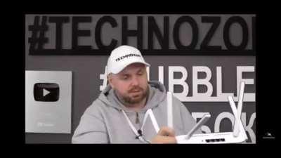 Russian man gets attacked by alien live on video.