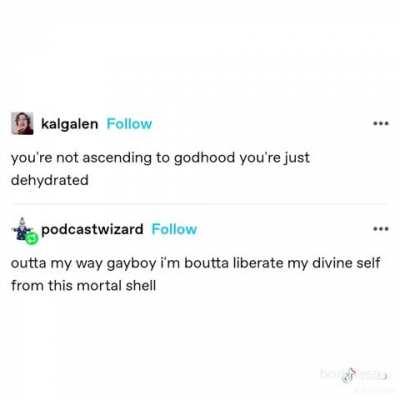 stay hydrated fellow wizards