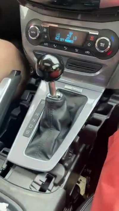 Did a manual swap on a client's DCT Focus, and he wanted to keep the automatic trims to weird out passengers! I'm working on modding the auto shift knob right now.
