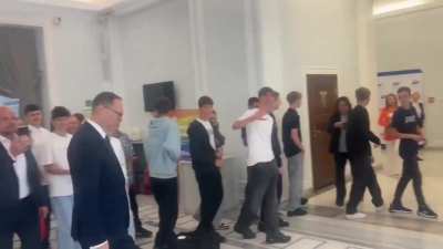 Grzegorz Braun (polish MEP) removes LGBT exhibition from polish parlament