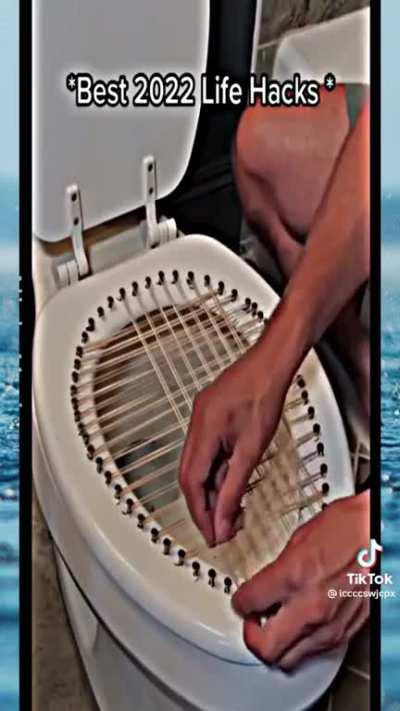 Would someone please get this man a colander